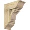 Ekena Millwork Merced Traditional Rough Sawn Bracket w/ Offset Brace, Douglas Fir, 8"W x 18"D x 22"H BKT0806X18X22MRC01RDF - alternate 1